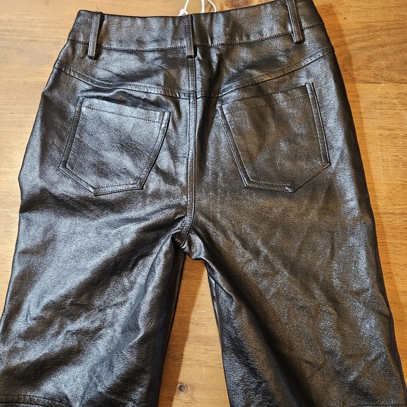 NWT Princess Polly Macey Faux Leather Pants Black Size 2 - Picture 9 of 13